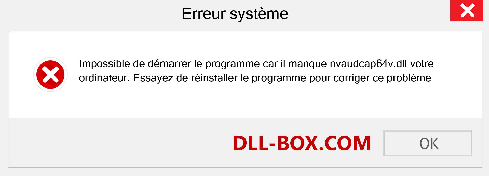 Le fichier nvaudcap64v.dll est manquant ?. Télécharger pour Windows 7, 8, 10 - Correction de l'erreur manquante nvaudcap64v dll sur Windows, photos, images